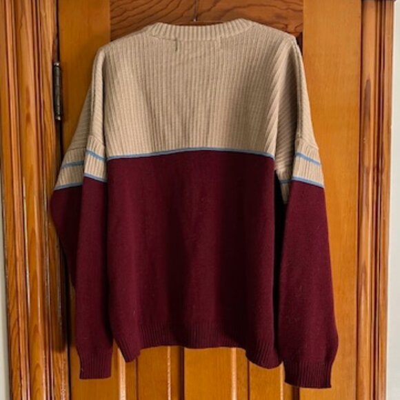 VIINTAGE Burton Snowboards Sweater 100% Pure Virgin Wool Pullover Men’s Size S - Picture 5 of 8